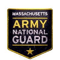 massachusetts army national guard logo with a gold star