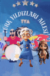 a poster for a movie called turk yildizlari ailesi tya