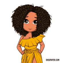 Curly Girl Cartoon GIFs | Tenor