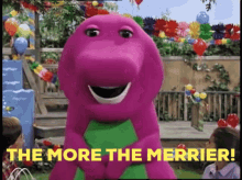 Barney The More The Merrier GIF - Barney The More The Merrier Barney The Dinosaur GIFs