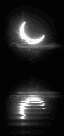 Moon GIF - Black Moon Water GIFs
