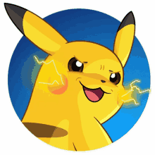 pikachu pokemon lightning cute adorable