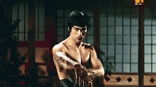 Bruce Lee Hand Movement GIF