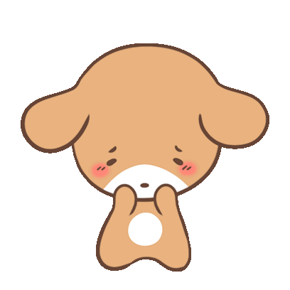 Puppy Brown Sticker - Puppy Brown Blushed Stickers
