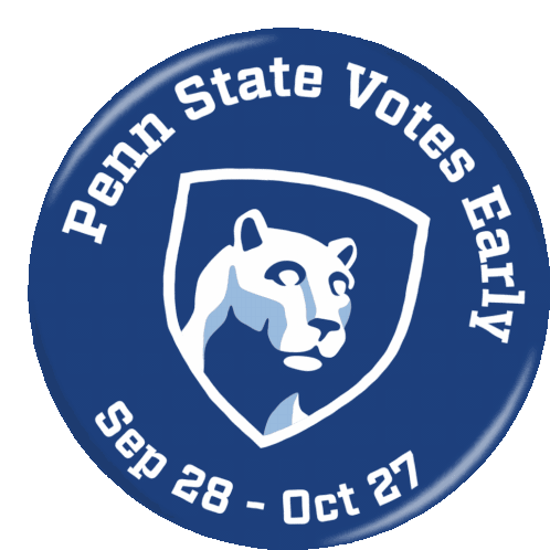 Penn State Votes Early Psu Sticker - Penn State Votes Early Psu Penn State University Stickers