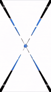 a blue circle with arabic writing on it is surrounded by four other blue circles