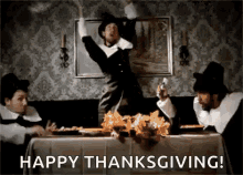 Dancing Pilgrims Thanksgiving GIF - Dancing Pilgrims Pilgrims Thanksgiving GIFs