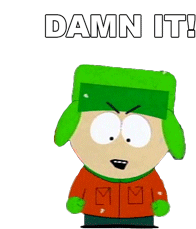 Damn It Kyle Broflovski Sticker - Damn It Kyle Broflovski South Park Stickers