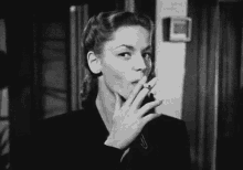 Lauren Bacall Smoke GIF - Lauren Bacall Smoke Smoking GIFs