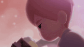 a close up of a cartoon character 's face making a funny face