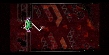 a screenshot of a video game with a purple circle in the middle of it