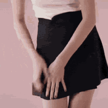 Angele Short Skirt GIF