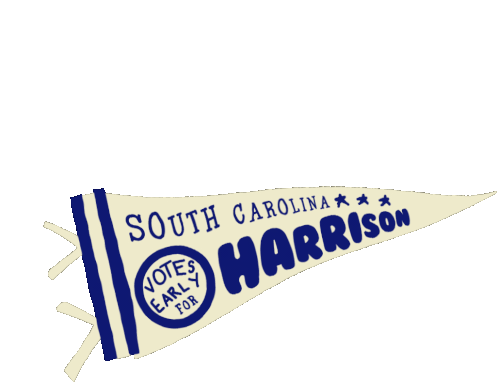 South Carolina Votes Early For Jamie Harrison Pennant Sticker - South Carolina Votes Early For Jamie Harrison Pennant Jamie Harrison Stickers