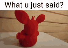 What Did You Say Fnaf Plushie Foxy GIF - What Did You Say Fnaf Plushie Foxy GIFs