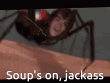 Soups On Spiderman GIF - Soups On Spiderman Spiderman Jack Black GIFs
