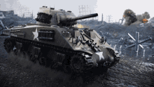 a u.s. army tank with the number u.s.a.3 on the side