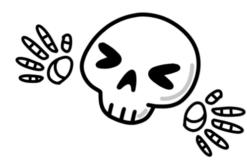 Skull Skeleton Sticker - Skull Skeleton Hi Stickers