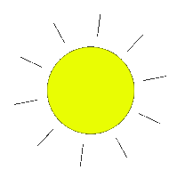 Green Sun Sticker - Green Sun Yellow Stickers