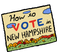 How To Vote In New Hampshire Nh Sticker - How To Vote In New Hampshire New Hampshire Nh Stickers