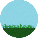 a cartoon illustration of a plant growing in the grass