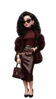 an animated image of a woman with the name anita cruz on it