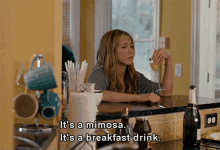5 GIF - Jennifer Aniston Breakfast Drink Mimosa GIFs