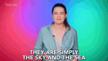 They Are Simply The Sky And The Sea Blue Color GIF - They Are Simply The Sky And The Sea Blue Color Colors GIFs