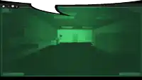 a video game screen shows a room with a door labeled a-917