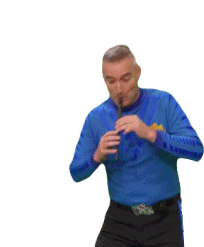 Playing Recorder Anthony Wiggle Sticker - Playing Recorder Anthony Wiggle Anthony Stickers