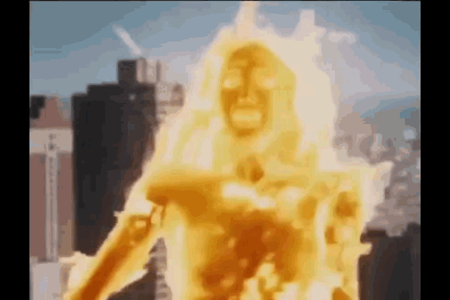 fantastic 4 invisible woman on fire