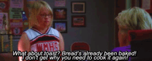 Glee Becky Jackson GIF - Glee Becky Jackson What About Toast GIFs