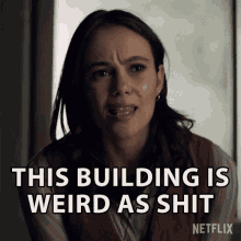 This Building Is Weird As Shit Melody Pendras GIF - This Building Is Weird As Shit Melody Pendras Dina Shihabi GIFs