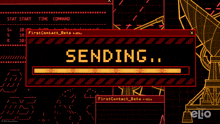 a computer screen shows a message sent message
