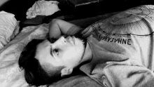 Black And White Thinking GIF - Black And White Thinking Laying Down GIFs