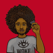 Afro Hair Woke GIF - Afro Hair Woke Stay Awake GIFs