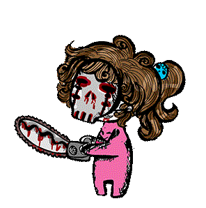 Chainsaw Bloody Sticker - Chainsaw Bloody Cute Stickers