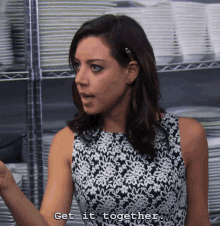Parks And Rec April Ludgate GIF - Parks And Rec April Ludgate Get It Together GIFs