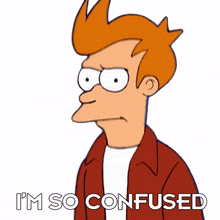 i%27m so confused philip j fry futurama i am so puzzled i don%27t have clear thoughts