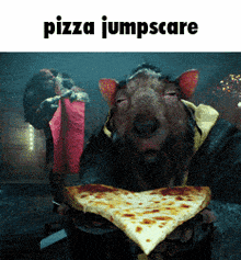 Pizza Pizza Rat GIF