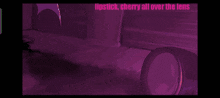a pixel art of a light with the words " lipstick cherry all over the lens "