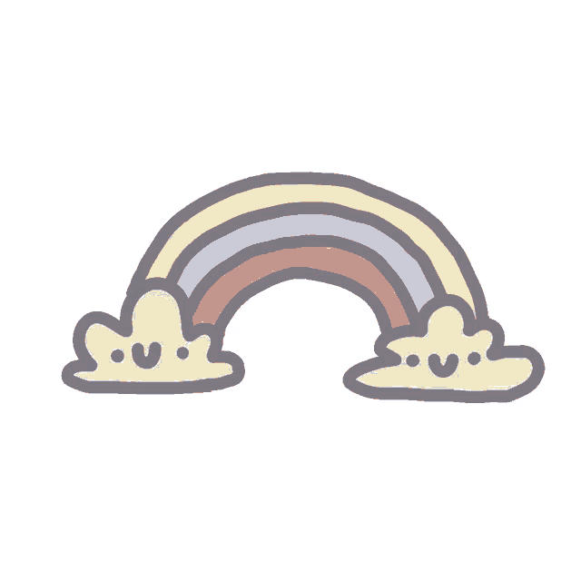 Cloud Rainbow Stickers, Kindness Stickers, Pride