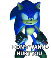 I Dont Wanna Hurt You Sonic The Hedgehog Sticker - I Dont Wanna Hurt You Sonic The Hedgehog Sonic Prime Stickers