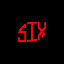 the word six is glowing green in the dark