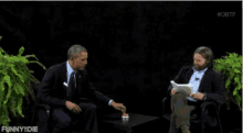 Zach Galifianakis Barack Obama GIF - Zach Galifianakis Barack Obama Between Two Ferns GIFs