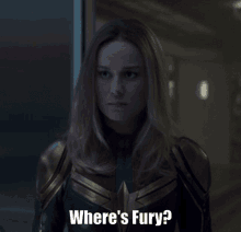 Captain Marvel Wheres Fury GIF - Captain Marvel Wheres Fury Carol Danvers GIFs