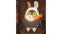 a bunny with the number 01 on it
