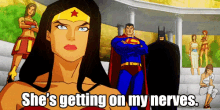 She'S Getting On My Nerves GIF - On My Nerves Wonder Woman Justice League GIFs