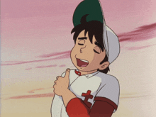 a baseball player with the letter t on his chest