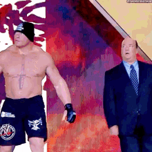 Brock Lesnar Paul Heyman GIF - Brock Lesnar Paul Heyman Entrance GIFs