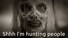 Shh Hunting GIF - Shh Hunting Walking Dead GIFs